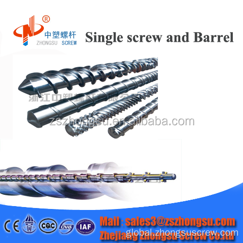 Bimetallic Screw Barrel of Plastic Extruder Bimetallic screw barrel of PVC pipe plastic extruder Supplier